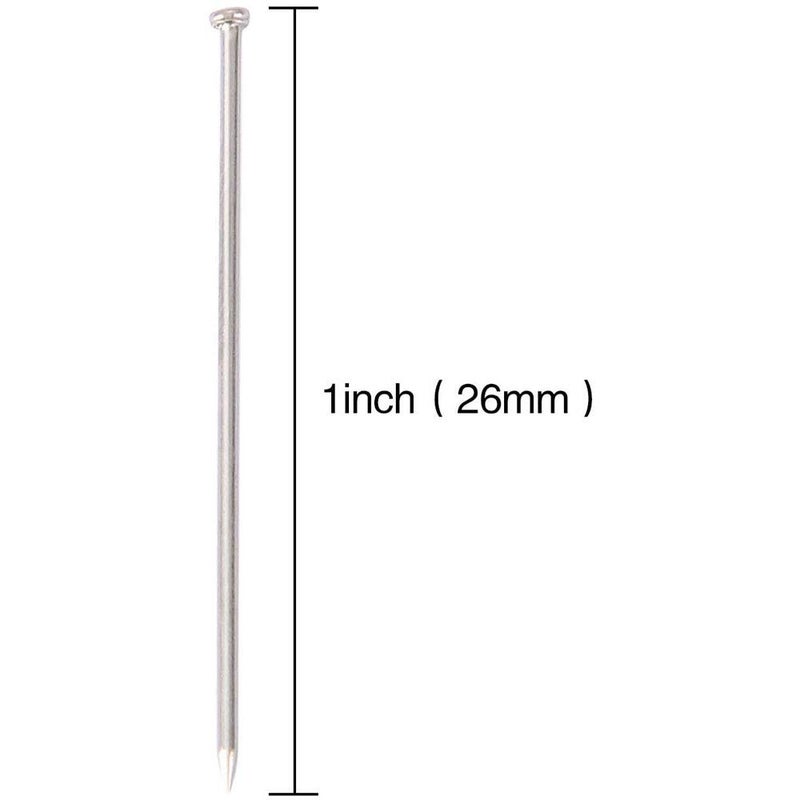 TH 3500pcs Stainless Steel Head Pins Fine Satin Pin Dressmaker Pins for Jewelry Making, Sewing and Craft, Nickel Plated, 26 mm - Image 2